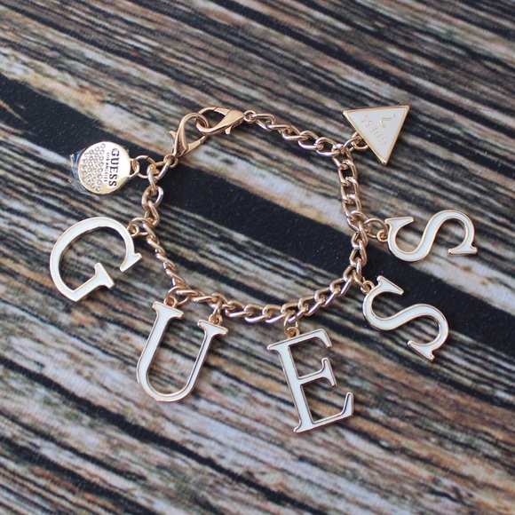 New Guess Gold Charm Bracelet